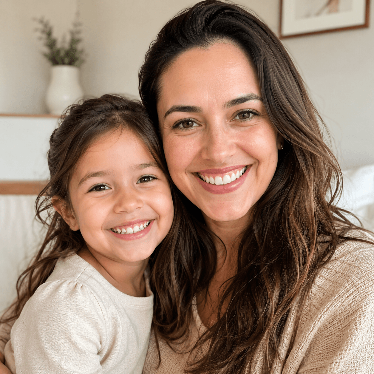 Bianca Almeida com a filha Lara